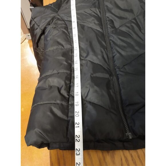 SwissTech Kids Black Puffer Jacket M (7-8) With Hood & Zipper Closure - Picture 5 of 8